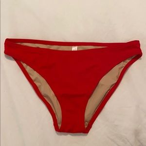 VS red swim bottoms size M